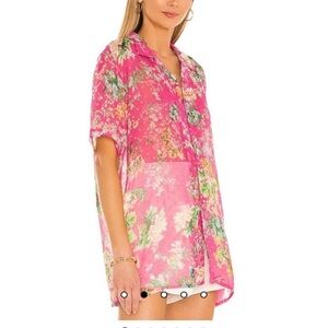 HEMANT & NANDITA Pink Floral Top